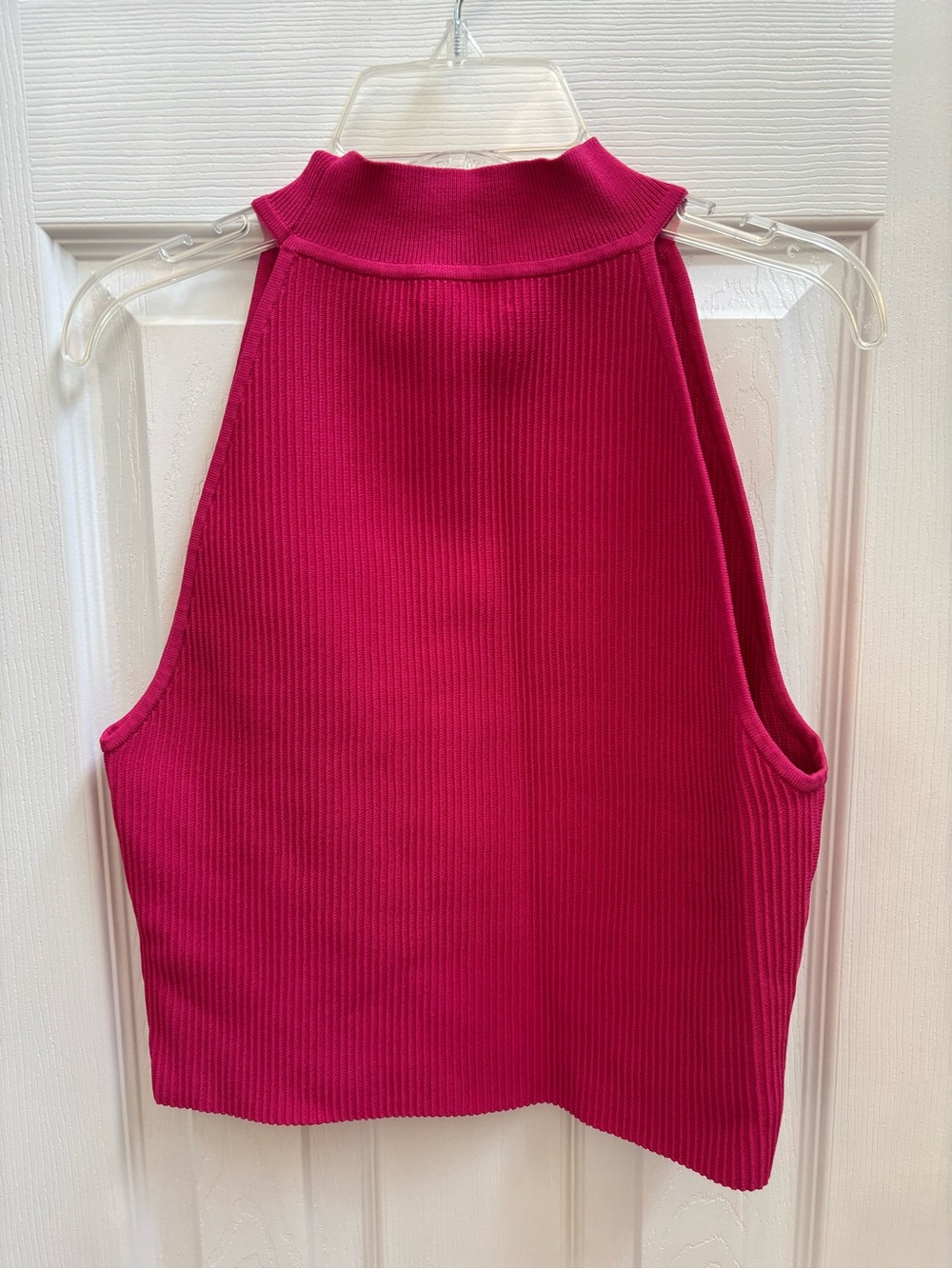 Artitzia Babaton Woman’s Euros Pink Sculpt Knit Halter Top, Size L, NWT - Picture 3 of 5